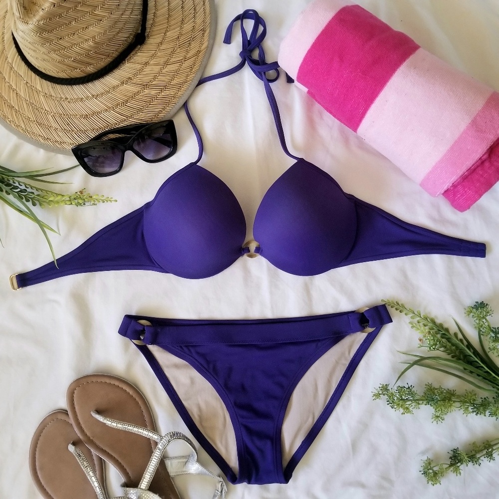 Victoria's Secret biofit navy blue bikini